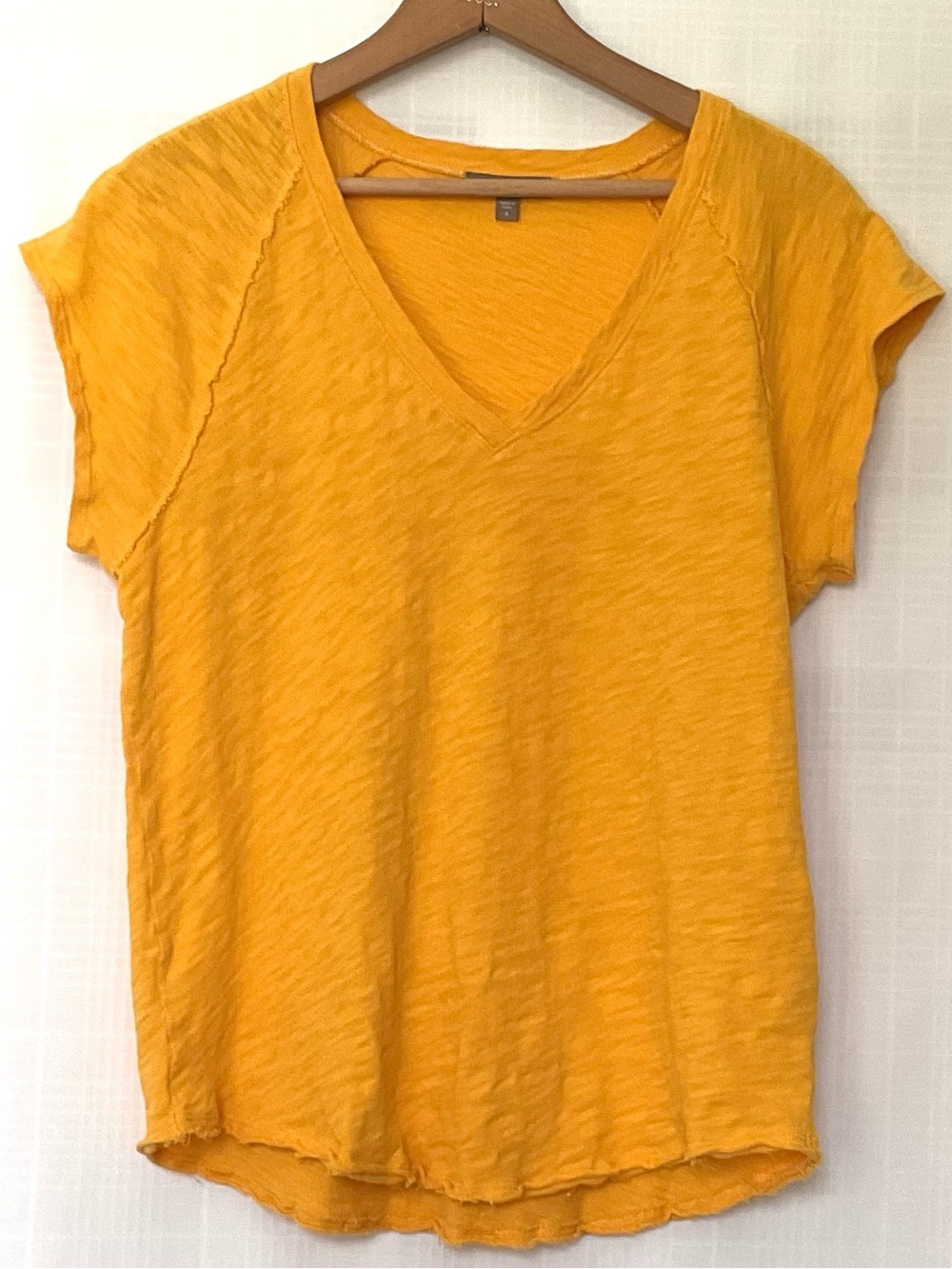🌱Lilla P V- Neck Short Sleeve yellow top
